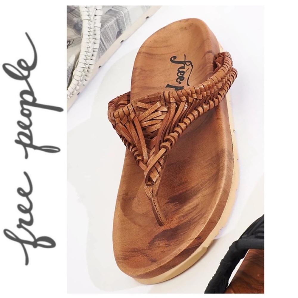 Free People Ivy Handwoven Footbed Sandals, Size 7 - Picture 2 of 8